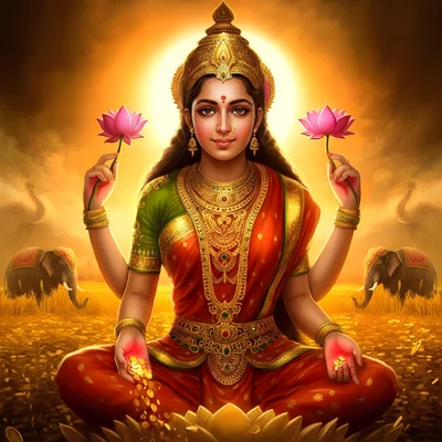 24 Names of Lakshmi to Attract Wealth